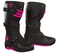 Shot Race 4 Motocross Boots, black/hotpink, size 40