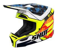 Shot Furious Flash Mips Youth Motocross Helmet, blue/neon yellow, size Y/S (49/50)