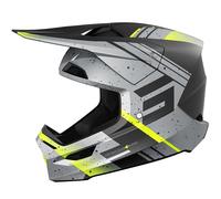 §Shot Furious Mirage MX Helmet Grey-Neon Yellow Matt§