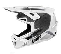 Shot Lite Challenger Motocross Helmet, black-white, size 2XL for Men