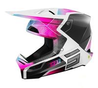 Shot Race Phaser Motocross Helmet, black-white-pink, size XL for Men