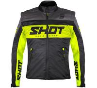 SHOT SHOT - Jacket Softshell Lite Black / Neon Yellow XXL