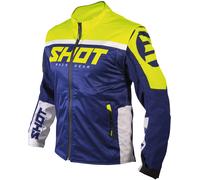 Shot Softshell Lite 2.0 Motocross Jacket, blue-yellow, size S for Men