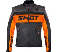 Shot Softshell Lite Motocross Jacket, black/orange, size XXL