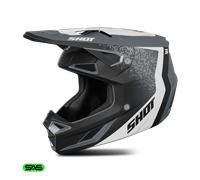 Shot Speed Hybrid Motocross Helmet, grey, size XL for Men
