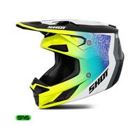 Shot Speed Hybrid Motocross Helmet, yellow, size L for Men