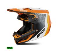 Shot Speed Hybrid Motocross Helmet, orange, size M for Men
