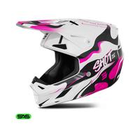 Shot Speed Beast Motocross Helmet, white-pink, size XS for Men