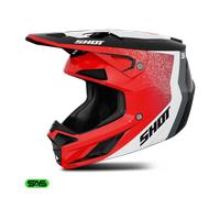 Shot Motocross Helmet Speed Hybrid – Red Gloss – Size S