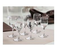 Shot Stem Glasses 'Diamond' 35 ml Set of 6 Bar Glassware Party Drinkware