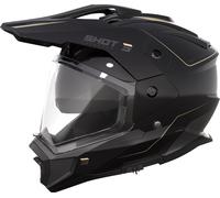 Shot Trek Max Vision Rally Enduro Helmet, black-brown, size L for Men