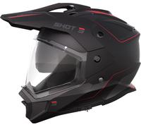 Shot Trek Max Vision Rally Enduro Helmet, black/red, size S (55/56)