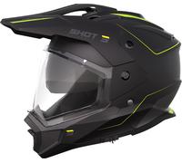 Shot Trek Max Vision Rally Enduro Helmet, black-yellow, size S for Men