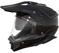 Shot Trek Rally Motocross Helmet, black-beige, size M for Men