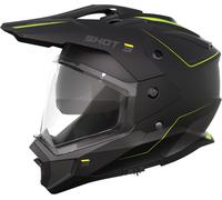 Shot Trek Rally Motocross Helmet, black-yellow, size S for Men