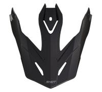 SHOT TREK SOLID Helmschild inkl. Schrauben matt schwarz uni