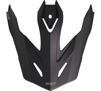 SHOT TREK SOLID Helmschild inkl. Schrauben matt schwarz uni