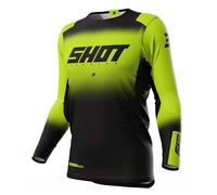 Shot Aerolite Ultima Motocross Jersey, black-yellow, size 2XL