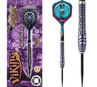 Shot! Darts Viking Shield Maiden Steel Tip Dart Set 27gm Front Weighted 90% Tungsten Barrels