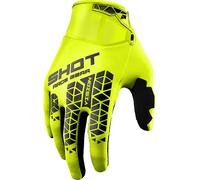 Shot Vision Tech Motocross Gloves, yellow, size 2XL for Men