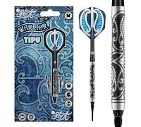 Shot! - Warrior Tipu Soft Tip Dart Set | Front Weighted 80% Tungsten Barrels | Designed for All Levels | Aerodynamic Design | Made in New Zealand, Black, Silver, Tungsten