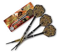 Shot! - Wild Frontier Prospector Soft Tip Dart Set | 90% Tungsten Barrels | Back Weighted for Precision | Suitable for All Skill Levels | Made in New Zealand, Tungsten