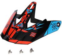 SHOT XP-4 TROOPER helmet shield including screws, neon orange-cyan blue