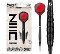 Shot! Zen Bomber SoftTip Dart Set-90% Tungsten Barrels, Handcrafted Professional Dart Set & Flight, Plastic Tip Darts 20gm