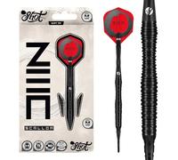 Shot! Zen Scallop Steel Tip Dart Set-90% Tungsten Barrels, Handcrafted Professional Dart Set & Flights, Plastic Tip Darts 20gm