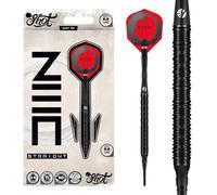 Shot! Zen Straight Soft Tip Dart Set-90% Tungsten Barrels, Handcrafted Professional Dart Set & Flights, Plastic Tip Darts 20gm