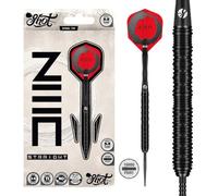Shot! Zen Straight Steel Tip Dart Set-90% Tungsten Barrels, Tungsten Barrels Handcrafted Professional Dart Set & Flights, Steel Tip Darts for Bristle Dartboard