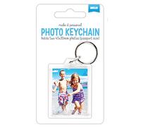 Shot2go create your own photo keychain/keyring. Holds 2 passport sized photos. Makes a great personalised gift!