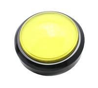 SHOTAY 100Mm Button,1pc 100mm Big Round Push Button LED with Microswitch for DIY Arcade Game MachineYellow