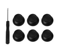 SHOTAY 6PCS Analog Stick Thumbsticks Thumb Stick Joystick Screwdriver Tool Set Replacement Kits Black for 4 PS4 Controller Repair Parts Black