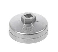 SHOTAY Wrench,74mm 14 Flute Aluminum Oil Filter Wrench Socket Remover Tool for AUDI Benz Silver