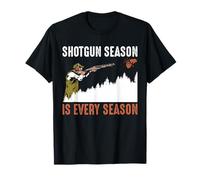 Shotgun Season is Every Season Trap Shooting Clay T-Shirt