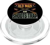 Shotgun Skeet Trap Clay Pigeon Shooting Dad Father Retired PopSockets PopGrip for MagSafe