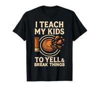 Shotgun Skeet Trap Clay Pigeon Shooting Father Dad Coach T-Shirt