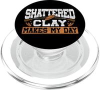 Shotgun Skeet Trap Clay Pigeon Shooting Vintage Shattered PopSockets PopGrip for MagSafe