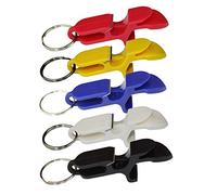 Shotgun tool bottle opener keychain - 5 pack - beer bong shotgunning tool - great for parties, party favors, gift, drinking accessories