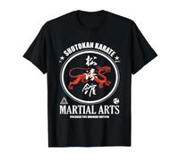 Shotokan Karate Dragon Design with Kanji for the Karateka Value Graphic T-Shirt, Men, Black, M