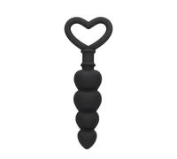 Shots Anal Beads-OU501BLK Black One Size