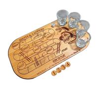 Shots And Ladders Drinking Game - Fun And Exciting Snakes And Ladders Board Game | Table Top Games Drinking Shot Ladder Activity | Shots Sipping Board For Adults For Wedding And Birthday