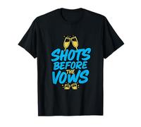 Shots Before The Vows Bachelorette Bridal Party Design T-Shirt
