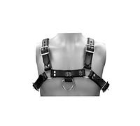 Shots Leather Male Chest Harness, Black