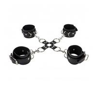 Shots Ouch Leather Hand And Leg Cuffs