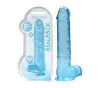 RealRock Realistic and Rocksolid av2023-RealRock Realistic and Rocksolid-cm Realistic Dildo with Balls with Suction Cup Made in tpe-c63e0360 REA093BLU Blue 22 cm