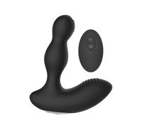 Shots Remote Controlled E-Stim & Vibrating Prostate Massager - Black