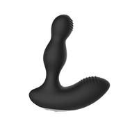 Shots Toys Black Shock Vibrating & Shock Anal Sex Toy Prostate Massager