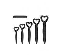 Shots Toys OU485BLK-Silicone Vaginal Dilator Set, 1 x AAA Black One Size